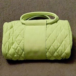 Vera Bradley Light Green Mini Handbag or Cosmetics Bag